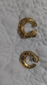 Par de brincos ouro 18 .be