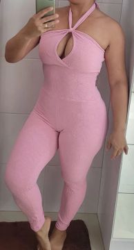 Macacão Rosa de Alça