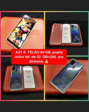 A21-S TELÃO 64 GB+CAPA+PELÍCULA 5D VALOR FINAL 350, ENTREGA CENTRO NITERÓI 