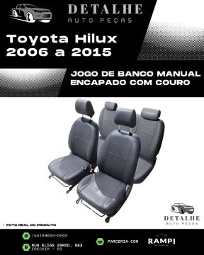 Jogo de Banco Encapado com Couro Hilux 2006 a 2015