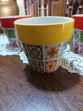 Vasos em louça ( 20 reais cada )