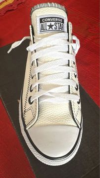 Tênis novo converse de couro branco nunca usado 