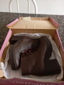 Bota Via Marte Cano Curto Marrom