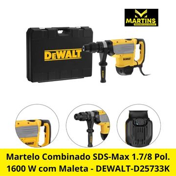 Martelo Combinado SDS-Max 1.7/8 Pol. 1600 W com Maleta - Dewalt-D25733K-B2