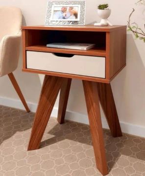 Mesa de Cabeceira com Gaveta  - Estilo Moderno novo 