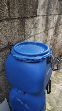 Tambor plástico azul 20 litros 