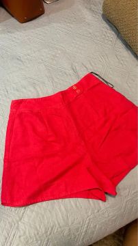 Shorts de zíper elegante Maria Filó 