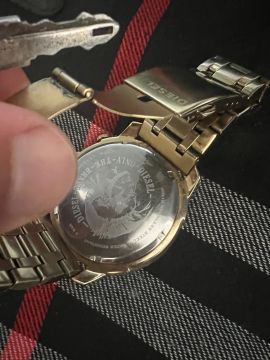 Relógio Diesel Masculino Dz4376/4dn Aço Dourado Cronografo
