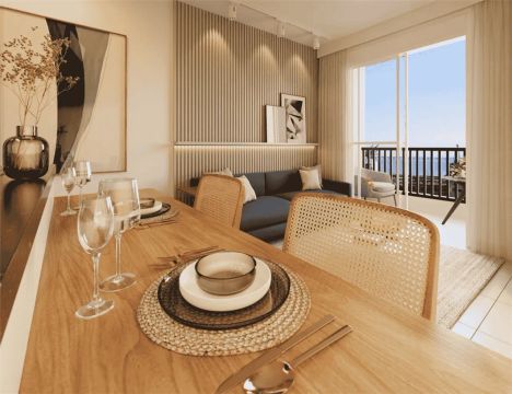 MARAVILHOSO APARTAMENTO NO PORTO MARAVILHA 2 QUARTOS COM VAGA DE GARAGEM, 37M2-GENTILEZA B