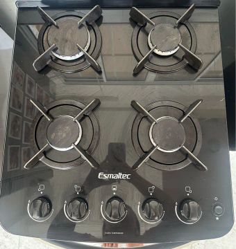Cooktop 4 Bocas Esmaltec - Vidro Temperado