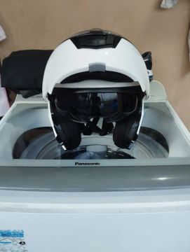 Capacete norisk articulado Branco estado de novo