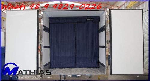 Divisor cortina para carroceria refrigerada sob medida Mathias Implementos