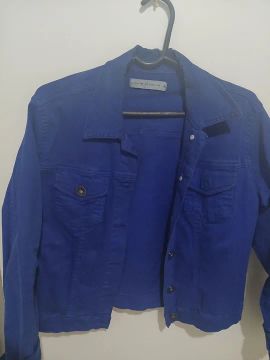 Jaqueta Jeans Azul Feminina