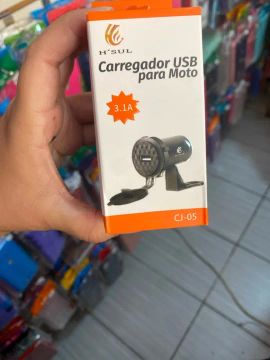 Carregador USB para Moto 3.1A 