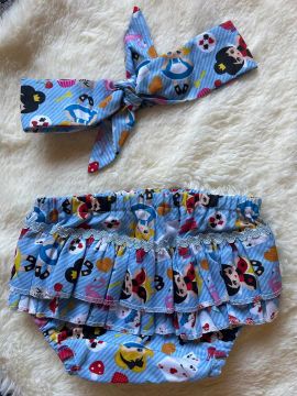 Calcinha bunda rica e faixinha Alice no país das maravilhas 