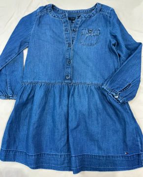 Vestido Jeans Infantil Tommy Hilfiger