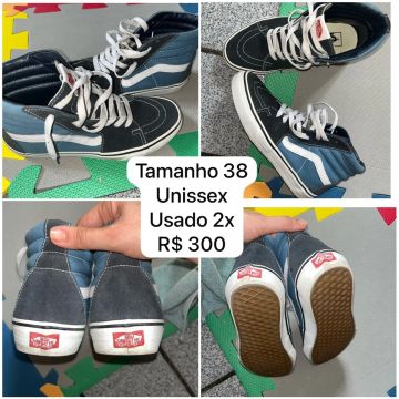 Tênis Vans Old Skool Azul e Preto