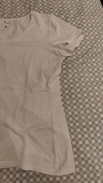 Camiseta branca de algodão Riachuelo G