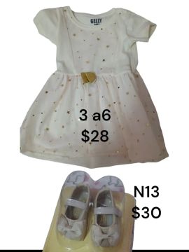 Vestido de Festa Infantil Gelly Baby - 3 a 6 Meses