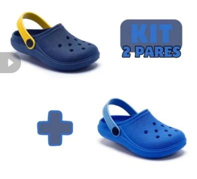 Kit 2 Pares de Sandálias Infantil Crocs Unissex