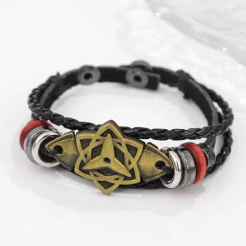 Pulseira Mangekyo Sharingan Eterno - Naruto Shippuden Sasuke Anime Otaku Cosplay