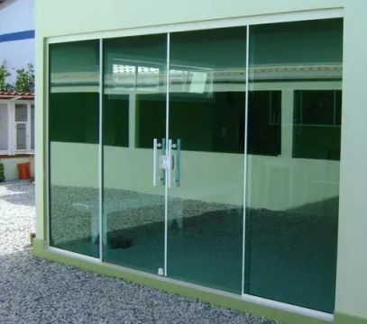 Porta de Vidro de correr -210 altura 220 largura Nova