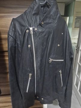 Jaqueta de Couro Masculina motociclista