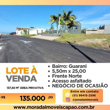 BOTANDO FORA ! TERRENO 50 METROS DA BEIRA MAR EM CAPÃO DA CANOA