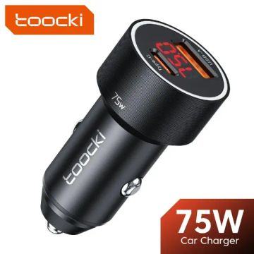 Carregador Veicular 75w Turbo Pd Toocki