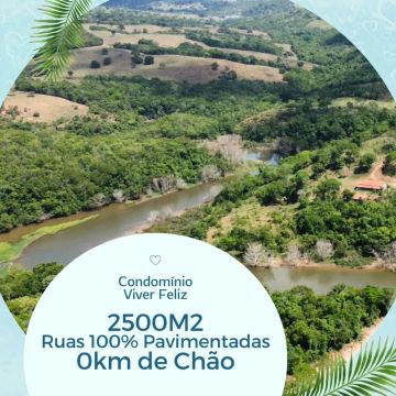 + Terrenos 2500m2 com Acesso ao Rio Corumba ^