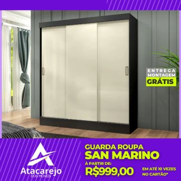 Guarda Roupa Casal Entrega e Montagem Grátis 