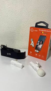 microfone lapela branco 
