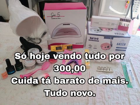 Kit Completo de Unhas - Tudo Novo - R$ 300,00