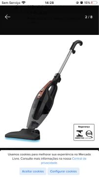 Aspirador de Pó Vertical com Fio  - Limpeza Prática e Eficaz
