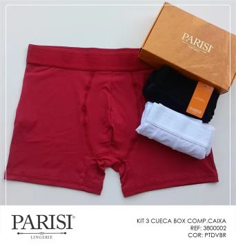Kit 3 Cuecas Box Parisie