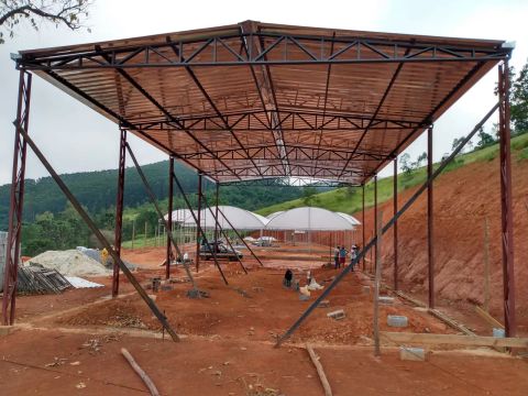 Galpão metálico de 250 M2 - construtora de galpão 