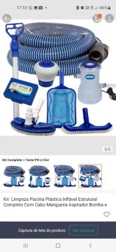 Kit limpeza de piscina,  nunca usado ! Comprado 17 de março 