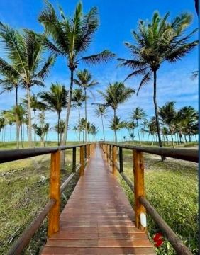 Terreno paradisíaco com acesso à praia na Barra dos coqueiros