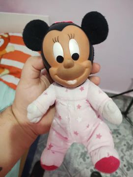 Boneca Minnie Bebê - Roupa Rosa 