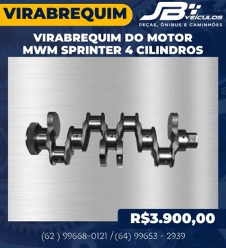Virabrequim do Motor MWM Sprinter 4 Cilindros