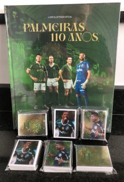 KIT Completo Palmeiras 110 Anos - Album Capa Dura Lacrado + Todas Figurinhas Para Colar