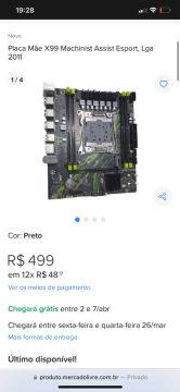 Placa Mãe X99 Machinist Assist Esport LGA 2011 - Última Unidade!