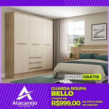 Guarda Roupa Casal Entrega e Monta Grátis 