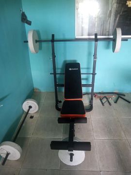 Banco de Musculação com Suporte para Barra