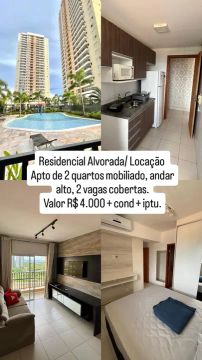 Imóvel para aluguel tem 60 metros quadrados com 2 quartos em Alvorada - Cuiabá - MT