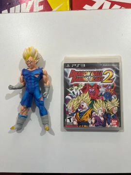 Dragon Ball: Raging Blast 2 - PS3 + boneco vegeta