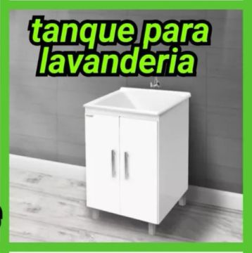 Tanque para lavanderia instalado 