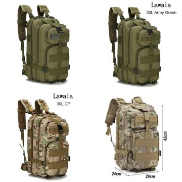 Mochila Importada hunter Tática Reforçada/Verde Militar-Camuflada 30 Litros/Original 