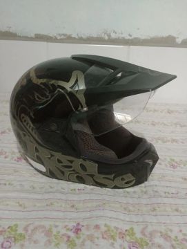 Capacete Red Nose Motocross Preto