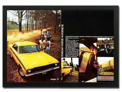 Dodge Dart SE - Pôster / Quadro decorativo com propaganda/matéria original de revista